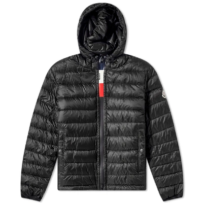 Moncler Rook Short Quilted Nylon Down Jacket In Black