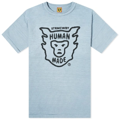 Human Made Face Logo Tee In Blue