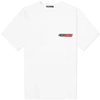 Balenciaga Logo News Print Cotton Jersey T-shirt In White
