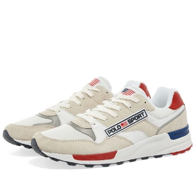 Polo Ralph Lauren Polo Sport Trackmaster Trainers In White