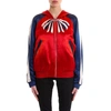 GUCCI GUCCI HOODED EMBROIDERY BOMBER JACKET