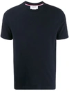 Thom Browne Navy Interlocking Stripe T-shirt In Blue