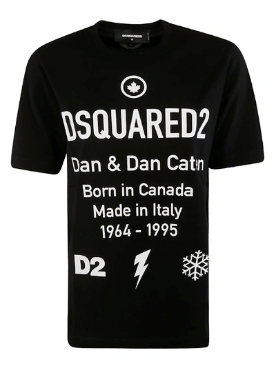 Dsquared2 Dean &amp; Dan Caten T-shirt In Black