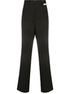 OFF-WHITE STRAIGHT-LEG TAILORED TROUSERS