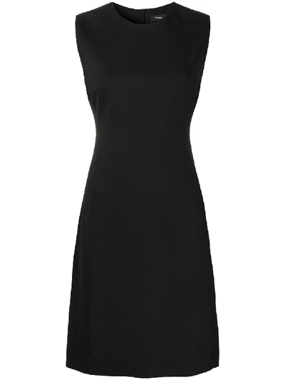 Theory Tailored Wool Dress In Black