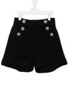 BALMAIN GESTRICKTE TEEN SHORTS MIT KNÖPFEN