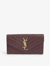 SAINT LAURENT MONOGRAMMED QUILTED LEATHER WALLET,R03321011