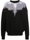 MARCELO BURLON COUNTY OF MILAN WINGS PRINT SWEATSHIRT