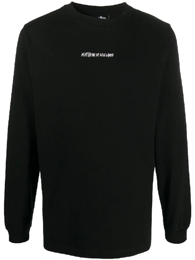 Alyx Crew Neck Long Sleeve T-shirt In Schwarz