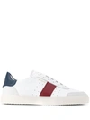 White/ Red/ Navy Leather