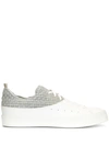 OFFICINE CREATIVE CONTRAST PANEL LOW-TOP SNEAKERS