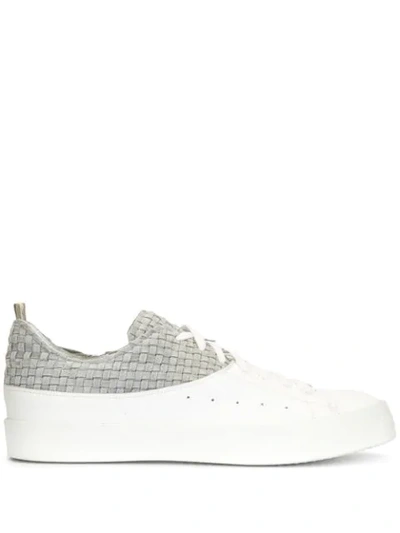Officine Creative Contrast Panel Low-top Trainers In White