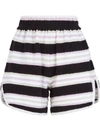 FENDI STRIPE PRINT SHORTS