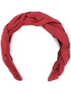 RED VALENTINO RED(V) BRAIDED HAIRBAND