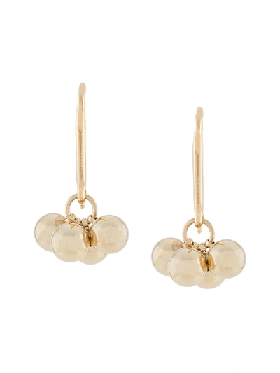 Isabel Marant Cluster Drop Earrings In Gold