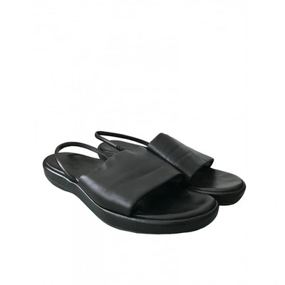 Pre-owned Jil Sander Black Leather Sandals