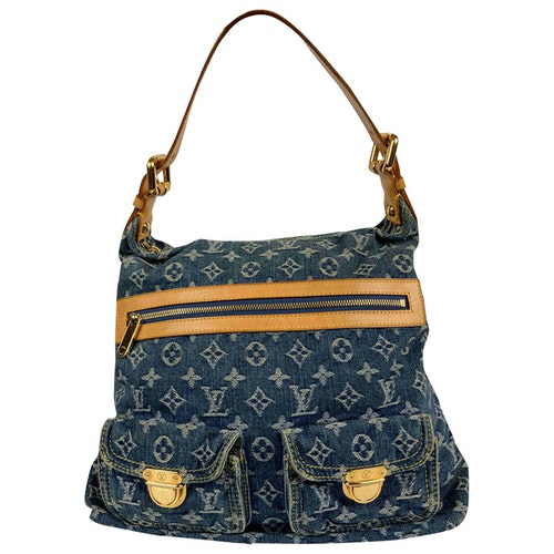 Pre-Owned Louis Vuitton Baggy Blue Denim - Jeans Handbag | ModeSens