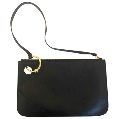 Pre-owned Jw Anderson Black Leather Clutch Bag