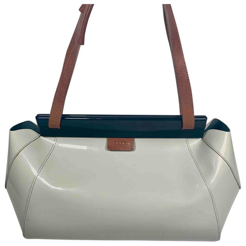 Pre-Owned Marni Grey Patent Leather Handbag | ModeSens