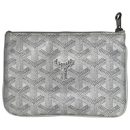 Pre-Owned Goyard SÉnat White Cloth Small Bag, Wallet & Cases | ModeSens