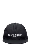 Givenchy Logo Cotton Baseball Cap In Black