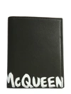 ALEXANDER MCQUEEN PASSPORT HOLDER WITH GRAFFITI LOGO,601692 1NT6B1070