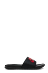 Nike Benassi Jdi Slide In Nero/rosso