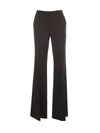 Theory Demitria 4 Windowpane Check Flare Leg Pants In Black