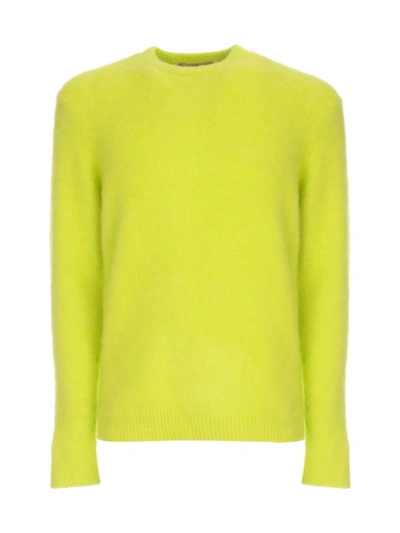 Nuur Acrylic Sweater L/s Crew Neck In Yellow