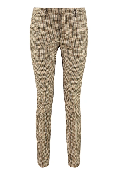 DSQUARED2 PRINCE OF WALES CHECKED VIRGIN WOOL TROUSERS,S75KB0139S53030 001F