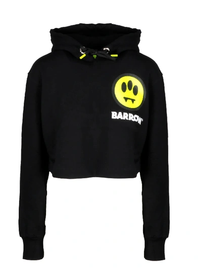 Barrow Cotton Sweatshirt With Hood In Black