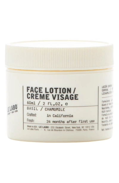 Le Labo Basil Face Lotion 60ml In Colorless
