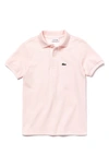 Lacoste Kids' Baby Boys Short Sleeve Classic Pique Polo Shirt In Flamingo Pink