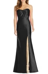 ALFRED SUNG SATEEN TWILL STRAPLESS SWEETHEART NECKLINE GOWN,D762