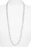 Armenta New World Hammered Chain Necklace In Silver