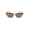 Gucci Bamboo Effect Cat Eye Sunglasses In Neutrals