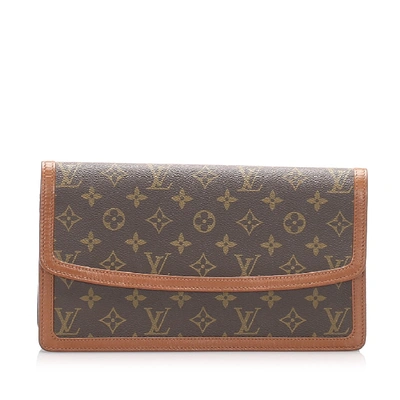 Pre-owned Louis Vuitton Monogram Pochette Dame In Brown