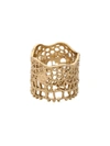 AURELIE BIDERMANN Lace Bague Gold Ring,E6D3A60B-1B7B-D470-1976-0957C6E8672B