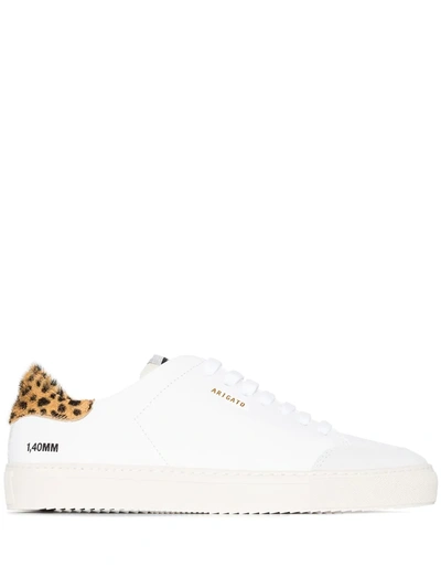 AXEL ARIGATO WHITE CLEAN 90 TRIPLE ANIMAL LEATHER SNEAKERS