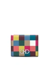 FERRAGAMO GANCINI CHECKED COMPACT WALLET