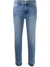 FRAME HIGH-RISE RAW-EDGE JEANS