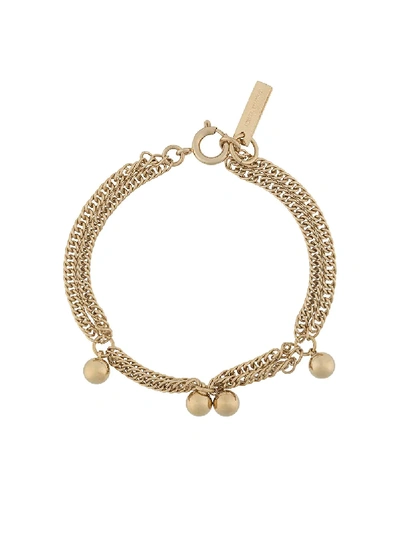 Isabel Marant Ball Charm Chain Link Bracelet In Gold