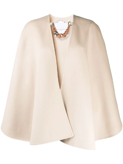 Ermanno Scervino Oversized Cape Jacket In Neutrals