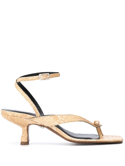 By Far Desiree Ankle Strap Sandals In Yellow