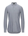 Boglioli Solid Color Shirt In Light Grey