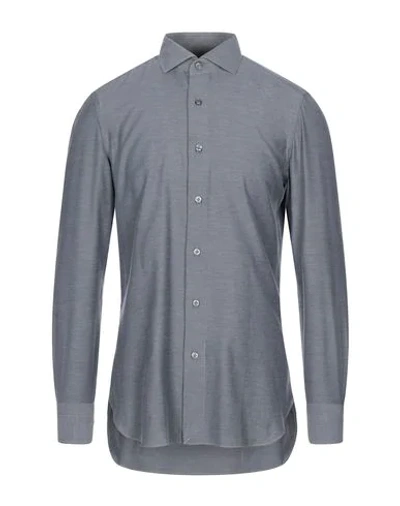 Boglioli Solid Color Shirt In Grey