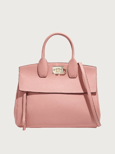 Ferragamo Studio Bag In Desert Rose