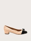 FERRAGAMO QUILTED VARA PUMP