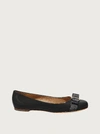 Ferragamo Varina Ballet Flat In Black