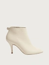 Ferragamo Joan Almond-toe Ankle Boots In White